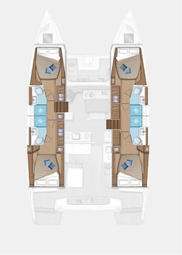 Wynajem Katamaran Lagoon z patentem 