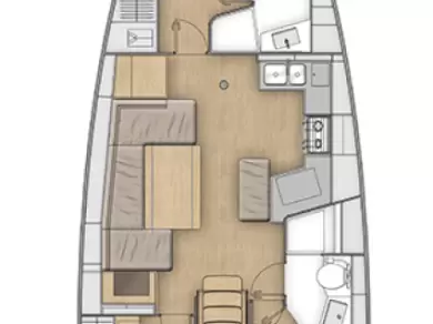 Wynajem Żaglowiec Bénéteau z patentem 