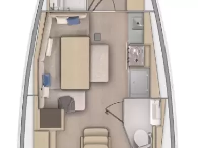 Wynajem Żaglowiec w Nikiána - Bénéteau Oceanis 37.1