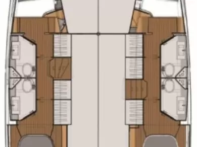 Wynajem Katamaran Fountaine Pajot z patentem 