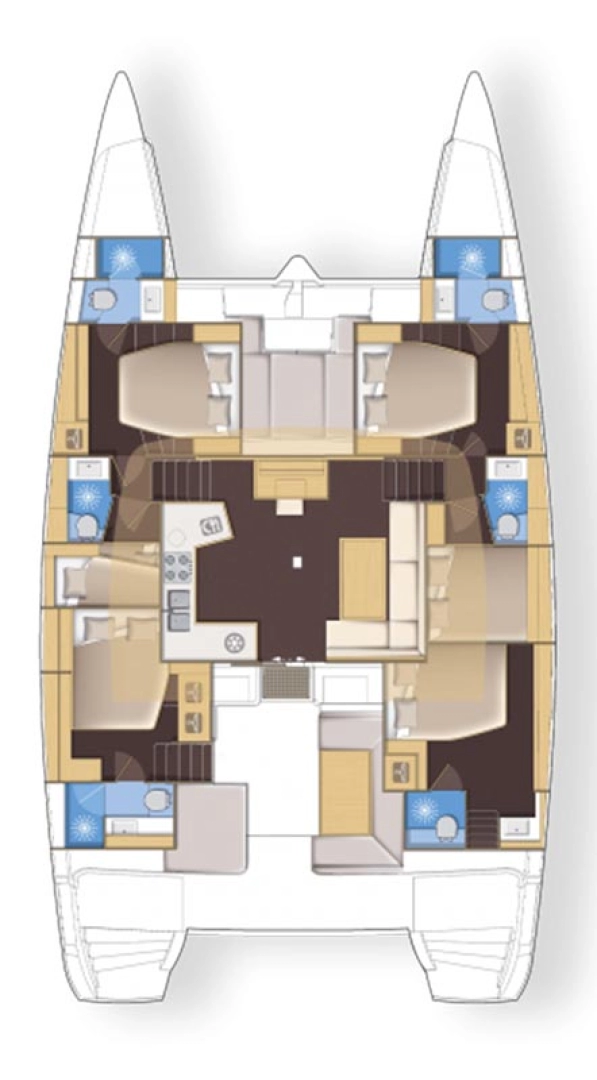 Wynajem łodzi Lagoon Lagoon 52 w Alimos na SamBoat 