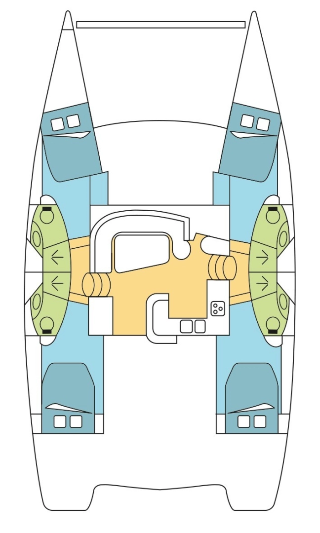Leopard Catamarans / Robertson & Caine Leopard 46 - 4 cab. między profesjonalistami a osobami prywatnymi w Airlie Beach