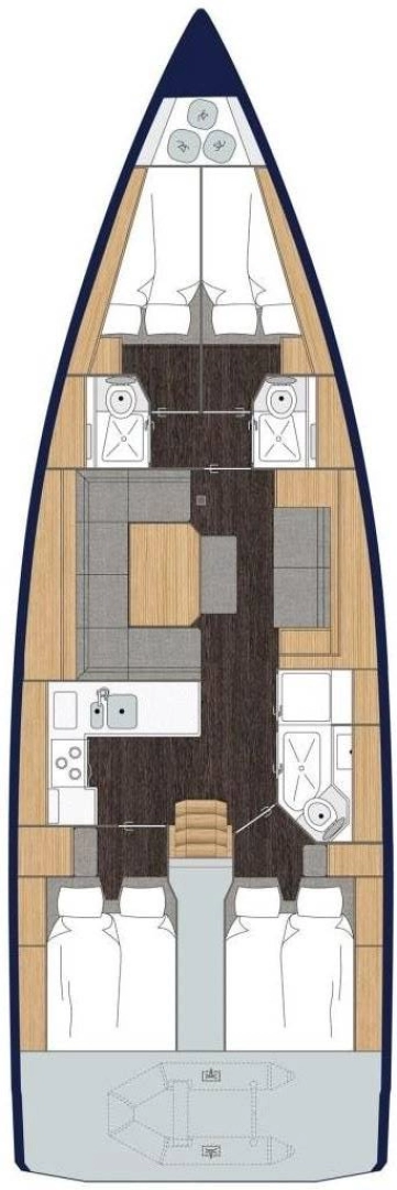 Wynajem łodzi Bavaria Bavaria C45 w Nikiána na SamBoat 