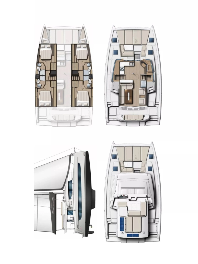 Wynajmij Katamaran z lub bez skippera Bali w Marmaris