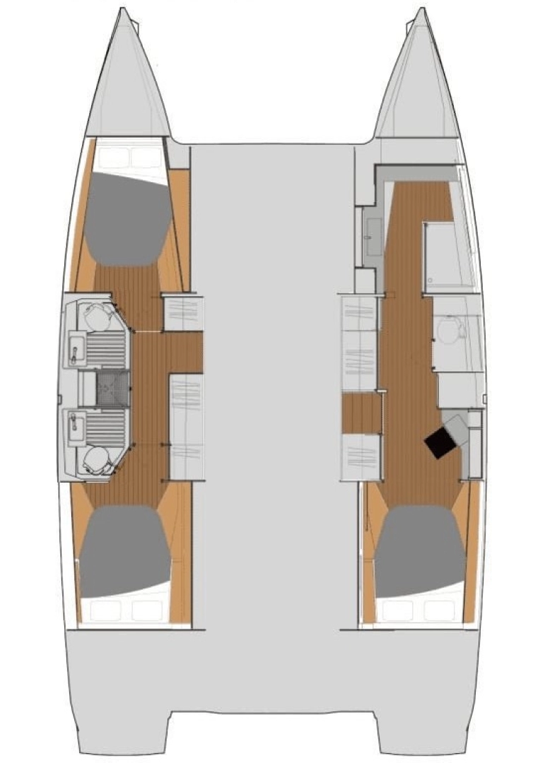 Wynajem Katamaran Fountaine Pajot z patentem 