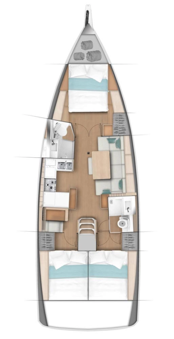 Wynajem łodzi Jeanneau Sun Odyssey 440 w Biograd na Moru na SamBoat 
