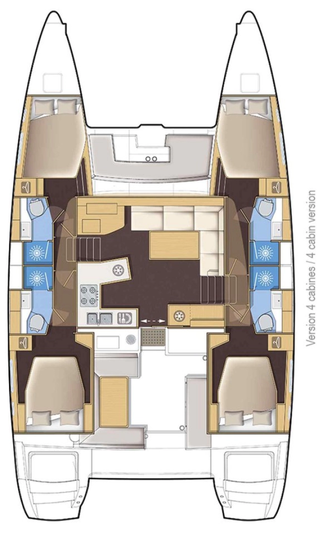 Wynajem łodzi Lagoon Lagoon 450 Sport Top w Palma de Mallorca na SamBoat 