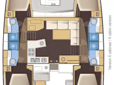 Wynajem łodzi Lagoon Lagoon 450 Sport Top w Palma de Mallorca na SamBoat 