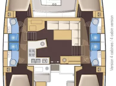 Wynajmij Lagoon Lagoon 450 Sport Top w Zadar