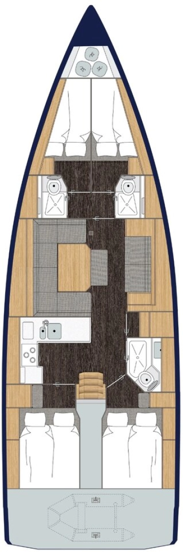 Wynajem Żaglowiec w Goecek - Bavaria Bavaria C45