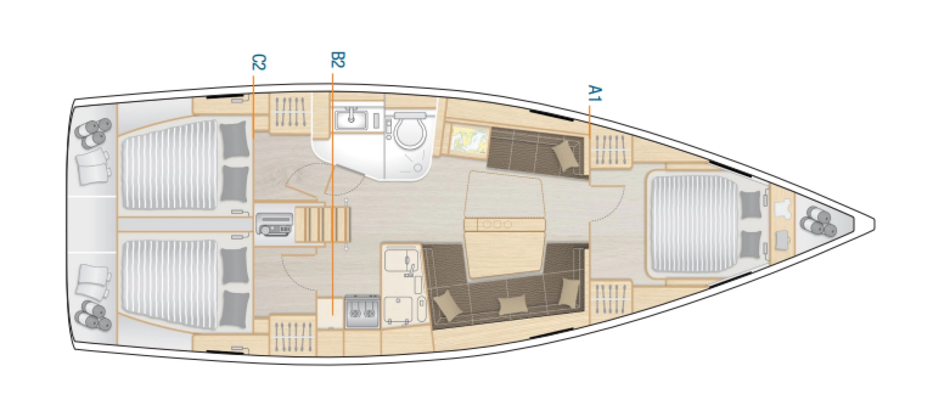 Wynajmij Hanse Hanse 418 w Fethiye