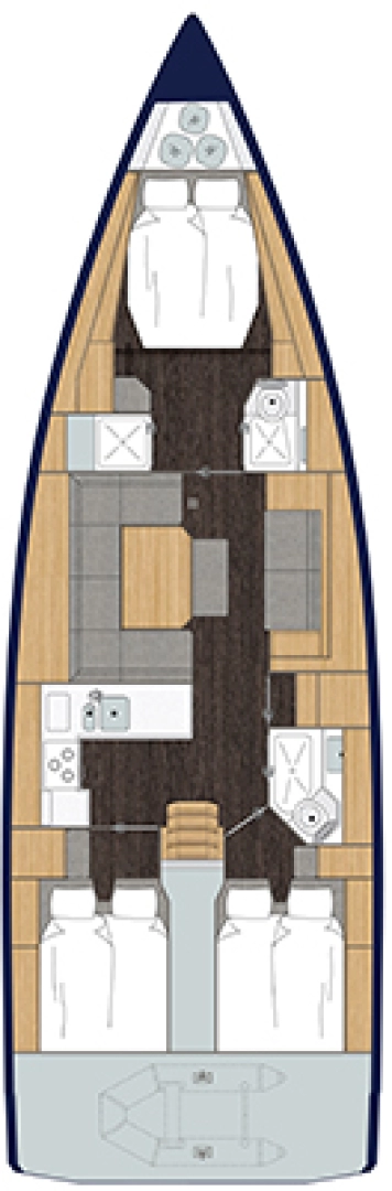 Wynajem Żaglowiec w Zadar - Bavaria Bavaria C45