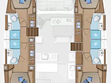 Wynajmij Katamaran z lub bez skippera Lagoon w Alimos