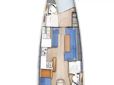 Wynajem łodzi Zadar tanio Sun Odyssey 410
