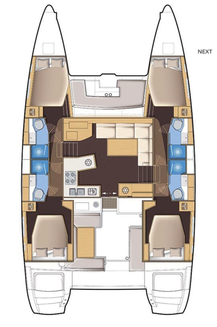 Lagoon Lagoon 450 Sport Top między profesjonalistami a osobami prywatnymi w Mai Khao
