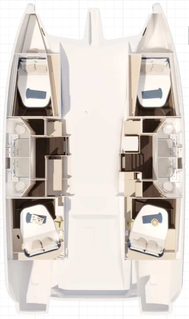 Wynajem łodzi Nassau tanio Fountaine Pajot FP 44 Quatuor - 4 + 2 cab.