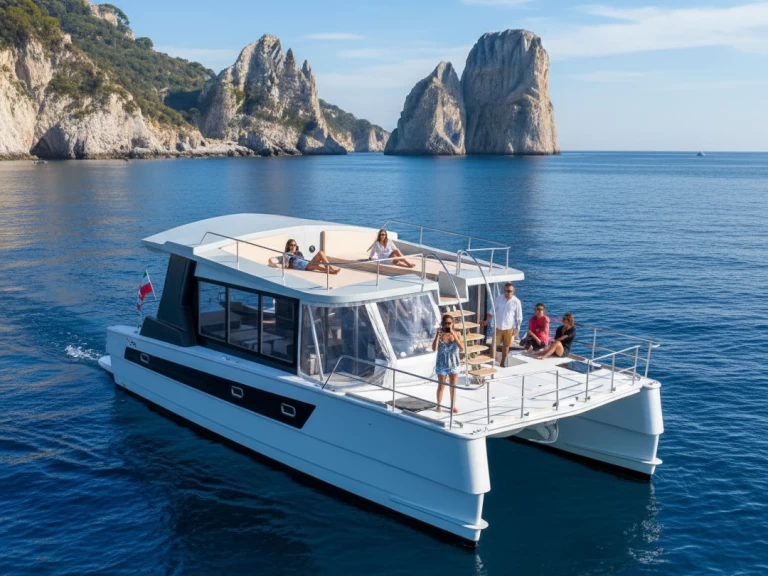 Wynajem łodzi CAT SB380 Terrace Master w Sorrento na SamBoat 