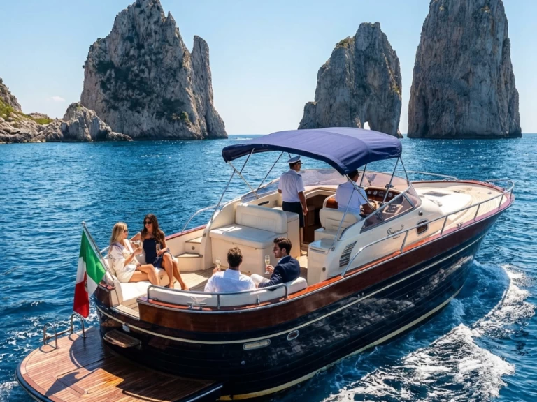 Wynajem Motorówka Apreamare z patentem 