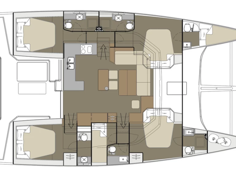 Wynajmij Katamaran z lub bez skippera Dufour w Furnari