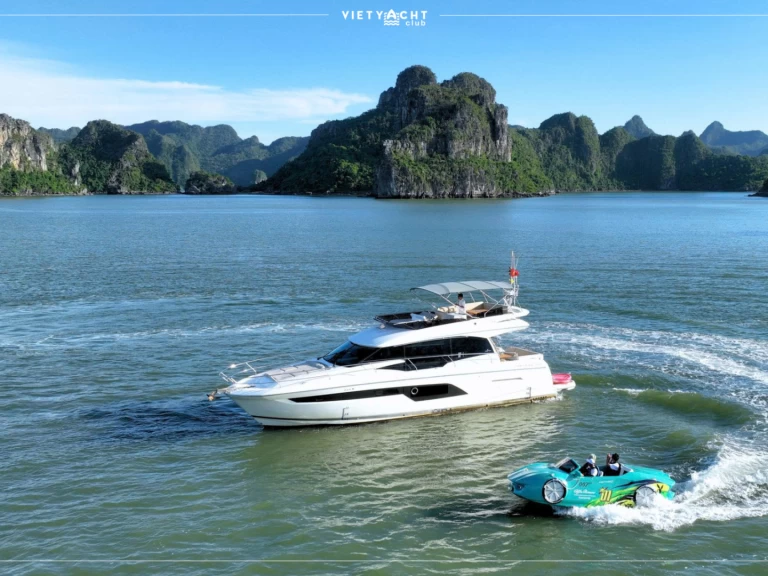 Wynajem łodzi Hạ Long tanio Prestige 520 Fly