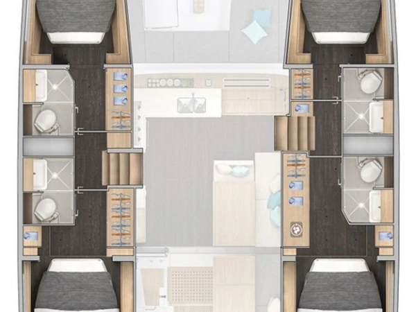 Wynajem Katamaran Lagoon z patentem 