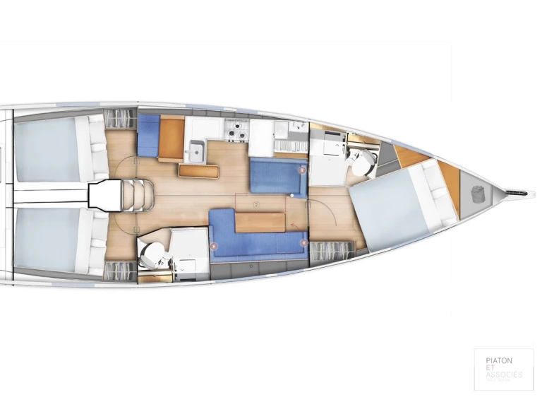Jeanneau Sun Odyssey 410 między profesjonalistami a osobami prywatnymi w Lefkáda