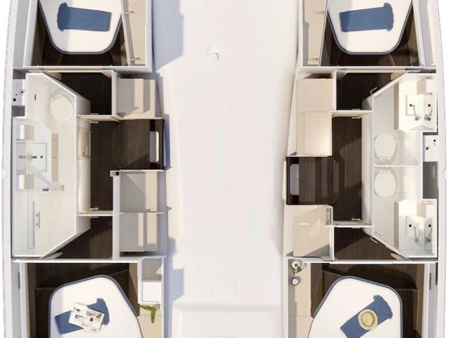 Fountaine Pajot Fountaine Pajot FP 41 Quatuor 4 między profesjonalistami a osobami prywatnymi w Golfe-Juan