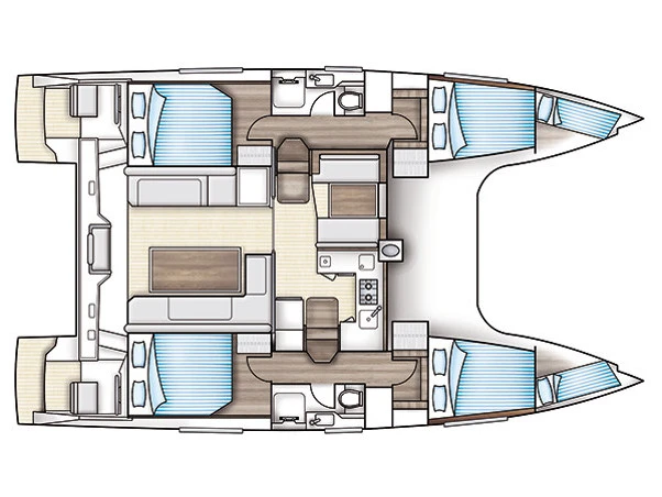 Wynajem Katamaran Nautitech z patentem 