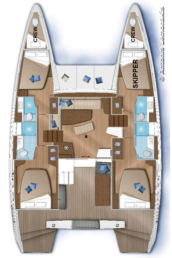 Wynajem Katamaran w Ermoúpolis - Lagoon Lagoon 42