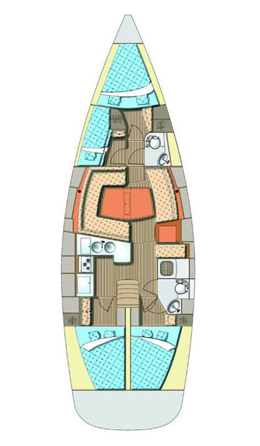 Wynajem Żaglowiec w Biograd na Moru - Elan Impression 45