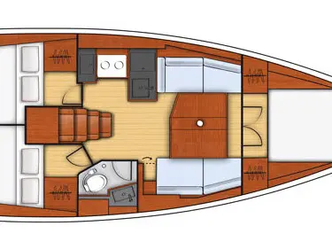 Wynajem łodzi Biograd na Moru tanio Oceanis 38.1