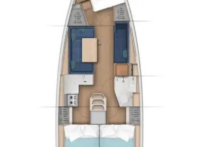 Jeanneau Sun Odyssey 380 między profesjonalistami a osobami prywatnymi w Pirovac