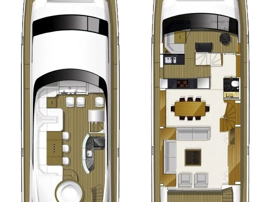 Wynajem Luksusowy jacht w Trogir - Princess Princess Y85