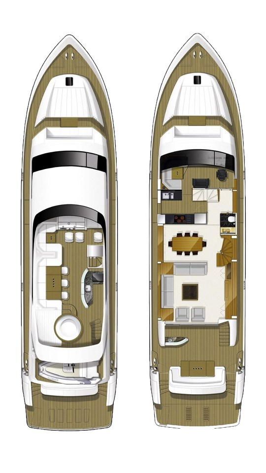 Wynajem Luksusowy jacht w Trogir - Princess Princess Y85
