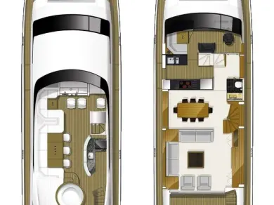 Wynajem Luksusowy jacht w Trogir - Princess Princess Y85