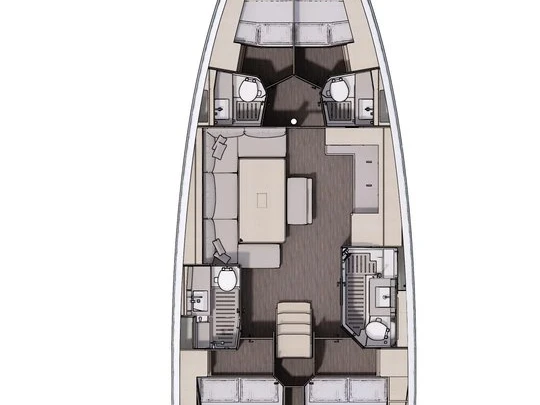Wynajem Żaglowiec Dufour z patentem 