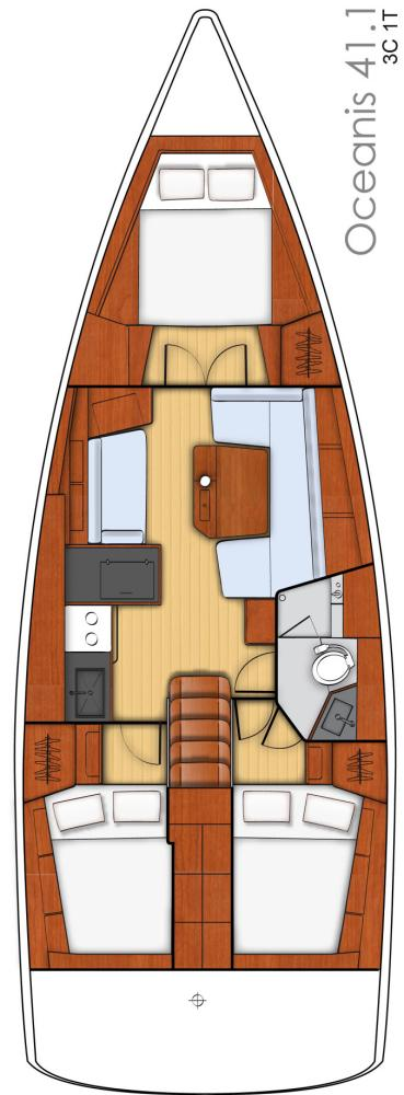 Wynajem Żaglowiec w Biograd na Moru - Bénéteau Oceanis 41.1
