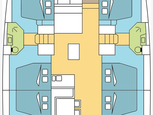 Wynajem Katamaran w Pozzuoli - Bali Bali 5.4