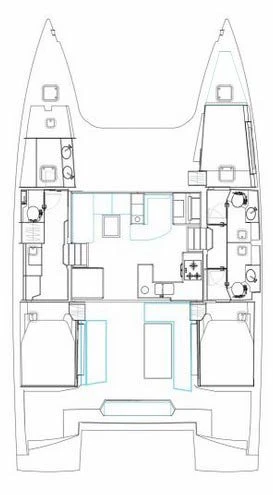 Wynajem Katamaran Nautitech z patentem 