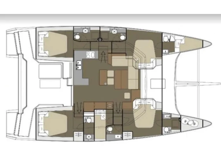 Wynajem Katamaran Dufour z patentem 