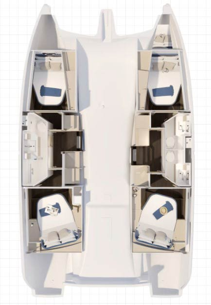 Wynajem łodzi Pula tanio Fountaine Pajot FP 41 Quatuor 3