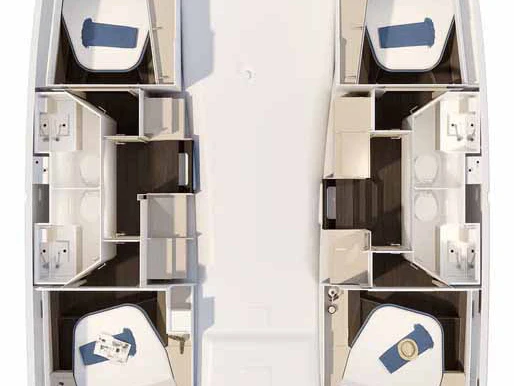 Wynajem łodzi Fountaine Pajot Fountaine Pajot FP 41 Quatuor 4 w Trogir na SamBoat 