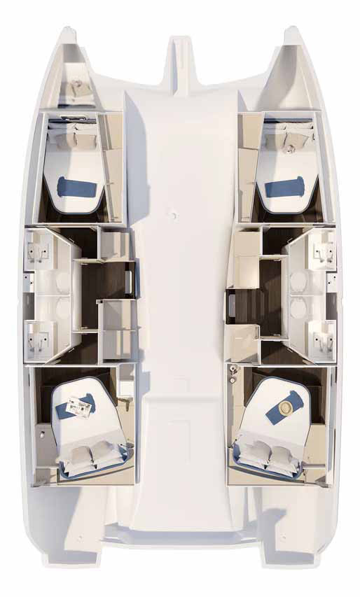 Wynajem łodzi Fountaine Pajot Fountaine Pajot FP 41 Quatuor 4 w Trogir na SamBoat 