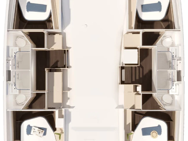 Wynajem Katamaran Fountaine Pajot z patentem 