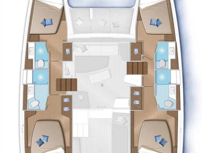 Wynajem Katamaran Lagoon z patentem 