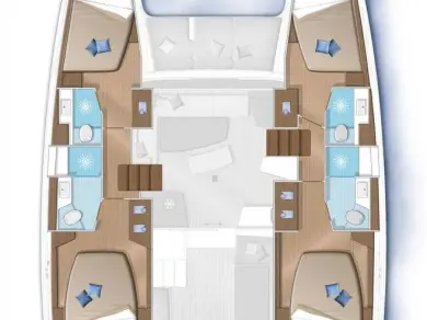 Wynajem Katamaran Lagoon z patentem 