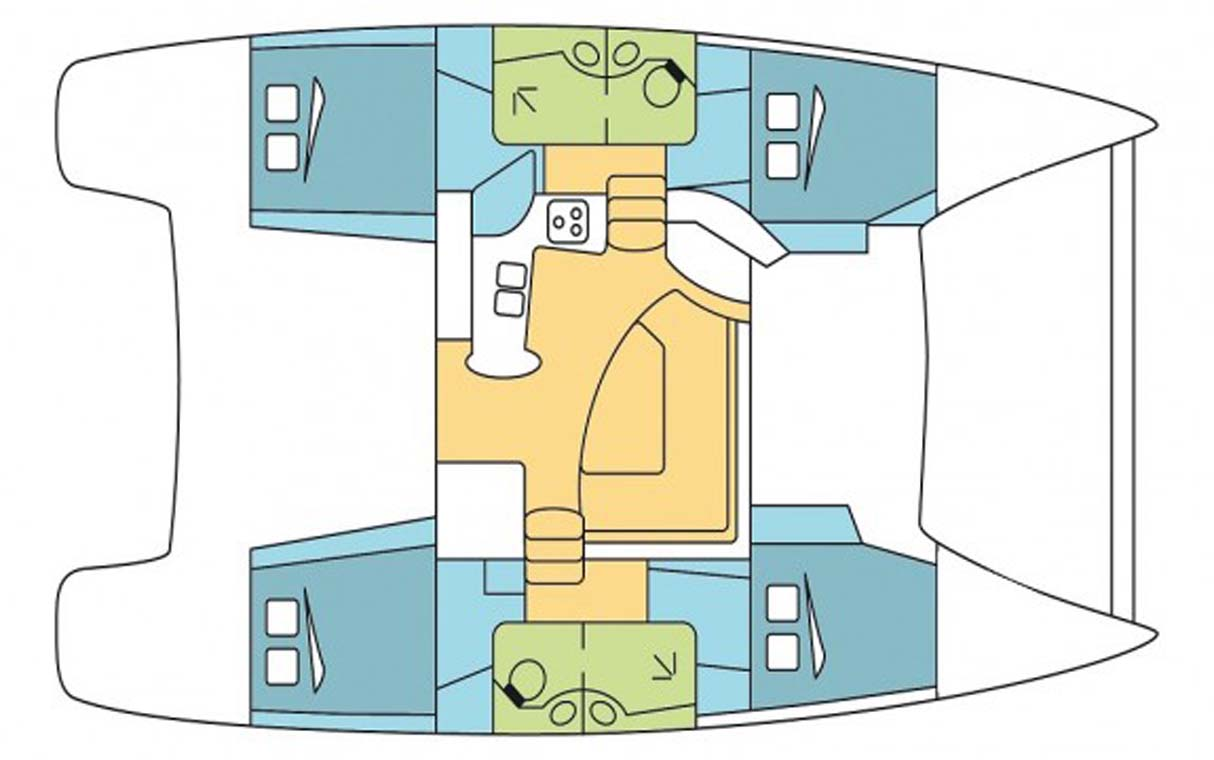 Wynajem Katamaran w Trogir - Fountaine Pajot Lipari 41