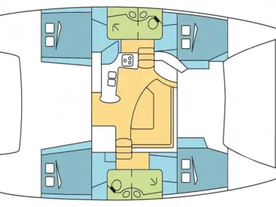 Wynajem Katamaran w Trogir - Fountaine Pajot Lipari 41