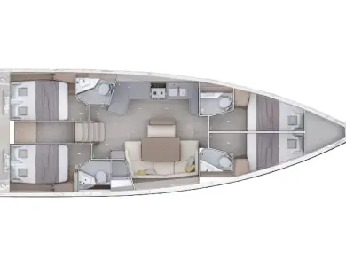 Wynajem łodzi Rhodes (City) tanio Oceanis 47 - 4 cab.