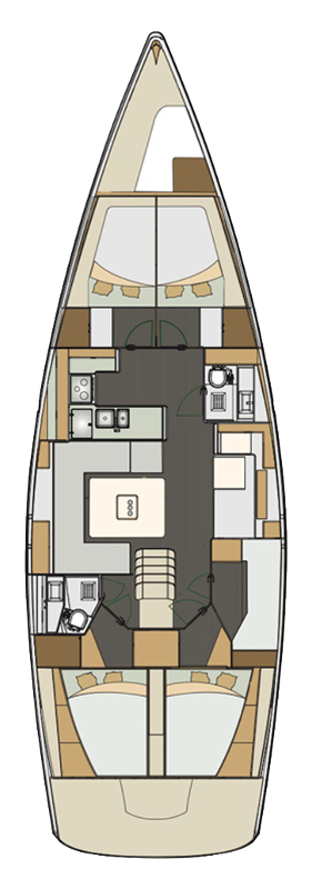 Wynajem Żaglowiec w Punat - Elan Impression 50